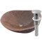 Novatto Terra Cobblestone Natural Stone Vessel Sink and Brushed Nickel Drain NOSV-TCBN - alternate 1